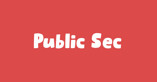 Public Secret font thumbnail